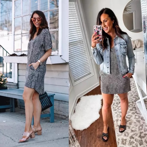 EVEREVE | Baylee Shift Dress Peyton Jensen - Picture 3 of 7